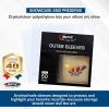 BCW 12-Inch Vinyl Record Sleeves Outer – 50 Pack | Vinyl Record Sleeves | 3-Mil Polyethylene Protection(50)