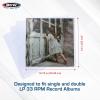 BCW 33 RPM Record Sleeves – 100 ct | Polypropylene Vinyl Record Outer Sleeves | 2 mil Thickness | Vinyl Record Album Protectors(100 Pack)