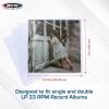 BCW 33 RPM Record Sleeves – 100 ct | Polypropylene Vinyl Record Outer Sleeves | 2 mil Thickness | Vinyl Record Album Protectors(500 Pack)