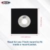 BCW 7-Inch Vinyl Record Sleeves – 50 Pack | Black Polylined Inner Sleeves with Center Hole | Acid-Free, Scratch-Resistant Protection for DJs & Vinyl Collectors(Black)