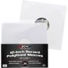 BCW 12-Inch Vinyl LP Record Sleeves – 50 Pack | White Polylined Inner Protective Sleeves with Center Hole for Vinyl Records | Acid-Free, Scratch Resistant | Ideal for DJs and Collectors(White)