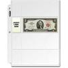 100 BCW Polypropylene 4 Pocket Coin Pages For Currency