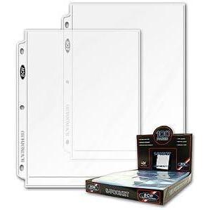 BCW 50 Pro 8X10 Photo Page | Acid Free | Top Loading 1-Pocket Sleeves | Fits Standard 3-Ring Binders | Heavy Duty Clear Protectors for Photos, Prints, Documents, Cards, Posters, Art, and More