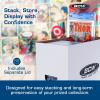 BCW Graded Comic Book Storage Box – 10 Pack | Durable White Corrugated Paper | Fits CGC Comics, Holds 35-40 Graded Comic Books | Double Thickness Handles & Reinforced Bottom