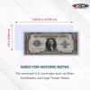 BCW Large Bill Currency Topload Holder – Pack of 25 | Clear Rigid PVC, Archival Quality Protection for Collectible Currencies | Numismatic Supplies for Collectors | Paper Currency Holders