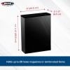 BCW Magazine File Holder – Black | Holds 20 Magazines | Magnetic Closure | Magazine Storage Box Holder | Magazine Box Ideal Organizer for Collectors and Storage Solution for Loose Magazines