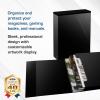 BCW Magazine File Holder – Black | Holds 20 Magazines | Magnetic Closure | Magazine Storage Box Holder | Magazine Box Ideal Organizer for Collectors and Storage Solution for Loose Magazines