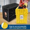 BCW Red & Black Short Comic Book Bin Set | Comic Book Storage Box | Plastic Comic Box Organizer(Black & Yellow)
