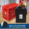 BCW Red & Black Short Comic Book Bin Set | Comic Book Storage Box | Plastic Comic Box Organizer(Red & Black)