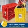 BCW Red & Black Short Comic Book Bin Set | Comic Book Storage Box | Plastic Comic Box Organizer(Red & Yellow)