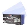 BCW Large Bill Currency Topload Holder – Pack of 25 | Clear Rigid PVC, Archival Quality Protection for Collectible Currencies | Numismatic Supplies for Collectors | Paper Currency Holders