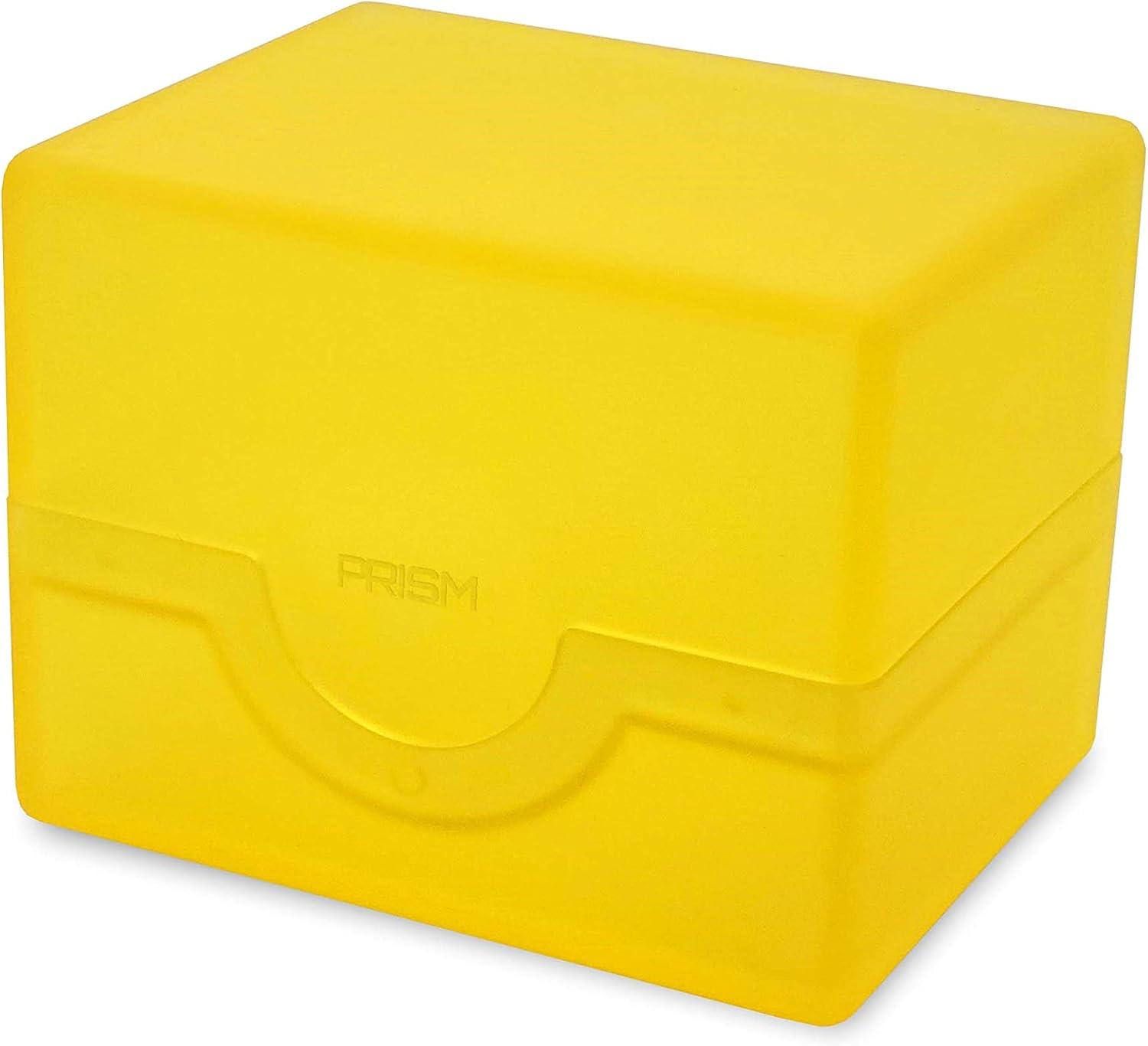 image:imageBCW Spectrum Prism Deck Case Viridian Green 1 ct Secure Snap Closure Card Deck Case Fits 100 DoubleSleeved Cards Trading Card Deck Storage Ideal for Magic the Gathering Pokemon and MoreXanthic Yellow