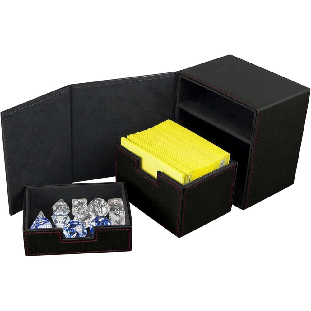 image:imageBCW Deck Case LX 100 Teal Card Deck Case with 100 Sleeved Gaming Cards Capacity For Magic The Gathering Pokemon Commander DecksBlack
