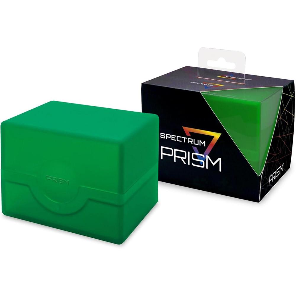 image:imageBCW Spectrum Prism Deck Case Viridian Green 1 ct Secure Snap Closure Card Deck Case Fits 100 DoubleSleeved Cards Trading Card Deck Storage Ideal for Magic the Gathering Pokemon and MoreViridian Green