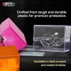 BCW Spectrum Prism Deck Case – Viridian Green – 1 ct | Secure Snap Closure Card Deck Case | Fits 100 Double-Sleeved Cards | Trading Card Deck Storage Ideal for Magic the Gathering, Pokemon, and More(Crystal Clear)