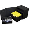 BCW Deck Case LX 100 – Teal | Card Deck Case with 100 Sleeved Gaming Cards Capacity | For Magic: The Gathering, Pokemon, Commander Decks(Black)