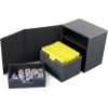 BCW Deck Case LX 100 – Teal | Card Deck Case with 100 Sleeved Gaming Cards Capacity | For Magic: The Gathering, Pokemon, Commander Decks(Gray)