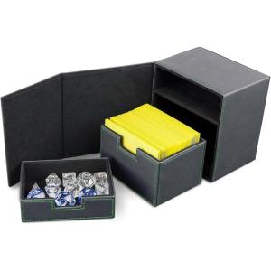 BCW Deck Case LX 100 – Teal | Card Deck Case with 100 Sleeved Gaming Cards Capacity | For Magic: The Gathering, Pokemon, Commander Decks(Gray)