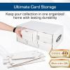 BCW 1600 Count Two Row Card House Storage Box with 6 Shoe Boxes | Holds 9600 Standard Trading Cards | Cardboard Storage House with Six 2 Row Card Storage Boxes