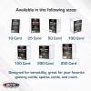 BCW Card Slider Box – 12 Pack | Holds 50 Cards Each | Clear, Stackable Trading Card Storage for Sports & Gaming Cards(10 Card)