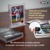 BCW Card Slider Box – 12 Pack | Holds 50 Cards Each | Clear, Stackable Trading Card Storage for Sports & Gaming Cards(25 Card)