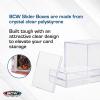 BCW Card Slider Box – 12 Pack | Holds 50 Cards Each | Clear, Stackable Trading Card Storage for Sports & Gaming Cards(25 Card)