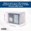 BCW Card Slider Box – 2 Pack | Premium Trading Card Storage | Sturdy, Stackable, Crystal-Clear Design for Standard Sports & Trading Cards (200 Capacity)(150 Card)