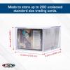 BCW Card Slider Box – 2 Pack | Premium Trading Card Storage | Sturdy, Stackable, Crystal-Clear Design for Standard Sports & Trading Cards (200 Capacity)(200 Card)