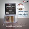 BCW Card Slider Box – 2 Pack | Premium Trading Card Storage | Sturdy, Stackable, Crystal-Clear Design for Standard Sports & Trading Cards (200 Capacity)(200 Card)