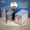 BCW Card Slider Box – 2 Pack | Premium Trading Card Storage | Sturdy, Stackable, Crystal-Clear Design for Standard Sports & Trading Cards (200 Capacity)(250 Card)