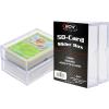 BCW Card Slider Box – 12 Pack | Holds 50 Cards Each | Clear, Stackable Trading Card Storage for Sports & Gaming Cards(50 Card)