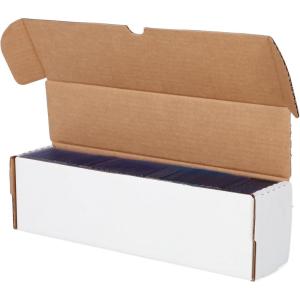 BCW 14-Inch Toploader Storage Box – 1 Pack | Holds 210 Toploaders | Durable Cardboard Organizer for Sports & Trading Cards(5 Pack)