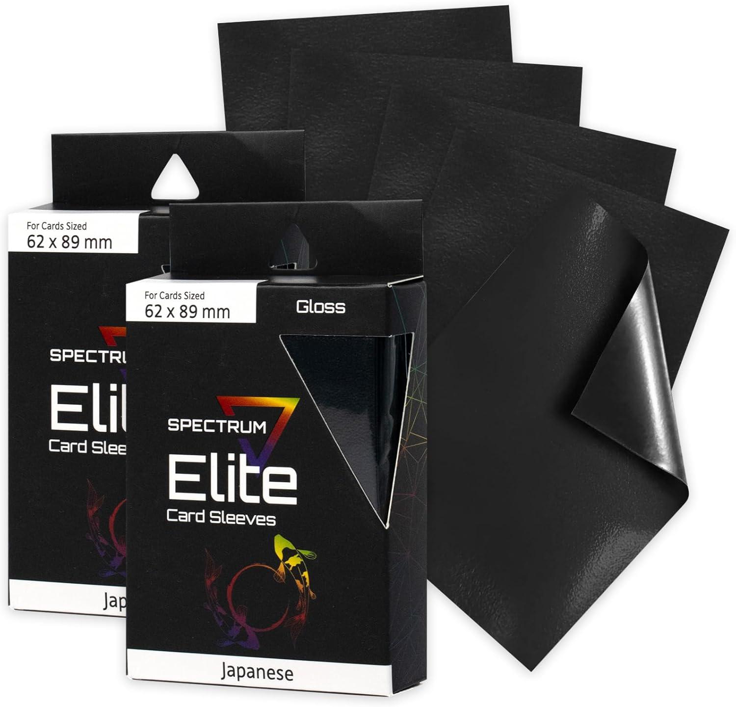 image:imageBCW Spectrum Elite Yugioh Sleeves 60 Pack Red Yugioh Card Sleeve Not for MTG or Pokemon Small Trading Card Sleeves Card Protector SleevesBlack