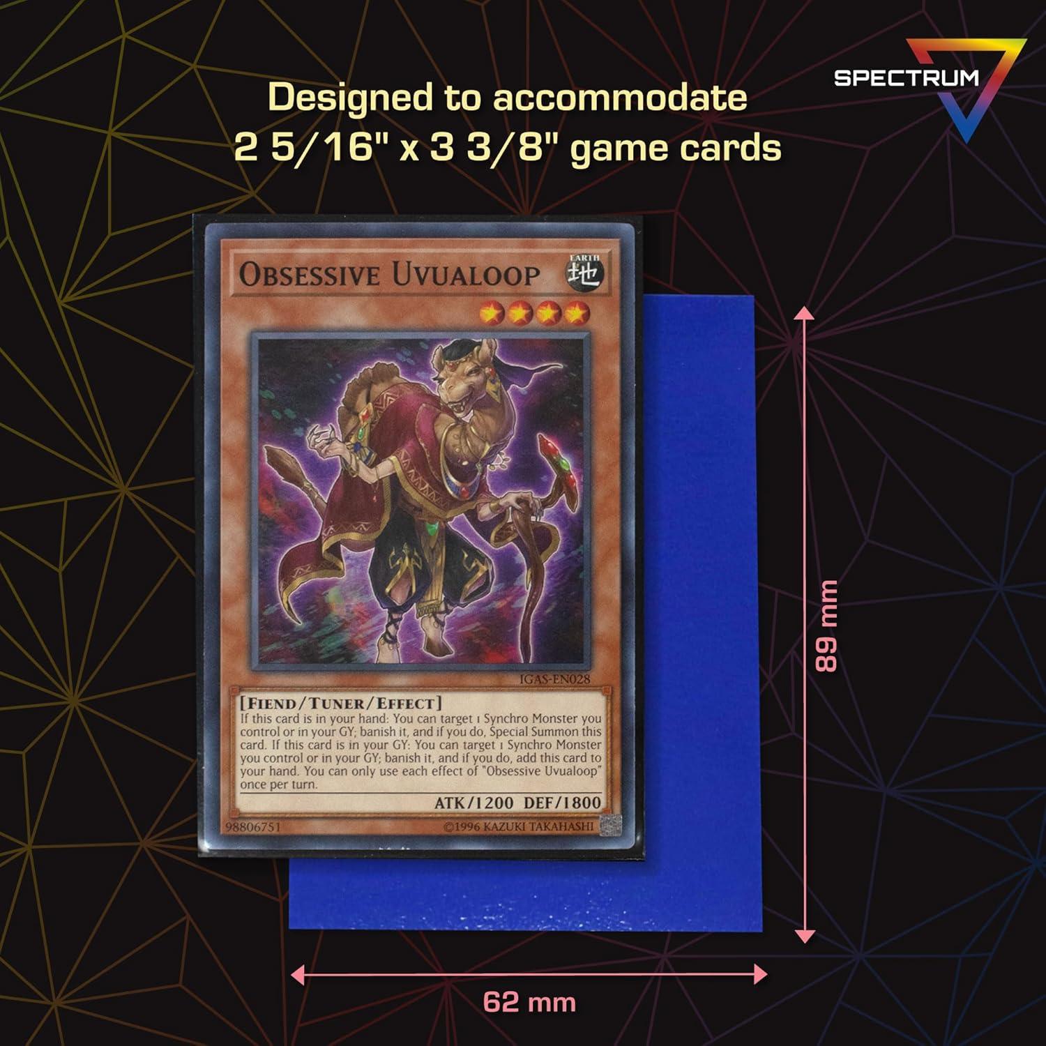 image:imageBCW Spectrum Elite Yugioh Sleeves 60 Pack Red Yugioh Card Sleeve Not for MTG or Pokemon Small Trading Card Sleeves Card Protector SleevesBlue