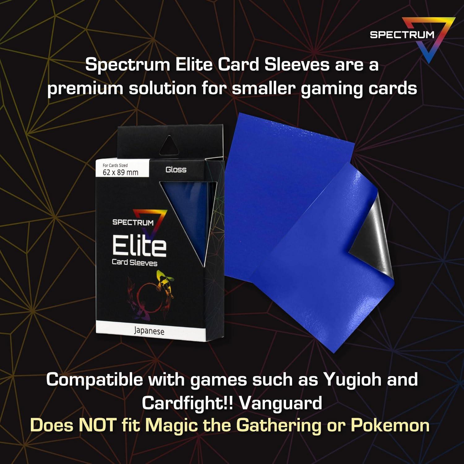 image:imageBCW Spectrum Elite Yugioh Sleeves 60 Pack Red Yugioh Card Sleeve Not for MTG or Pokemon Small Trading Card Sleeves Card Protector SleevesBlue