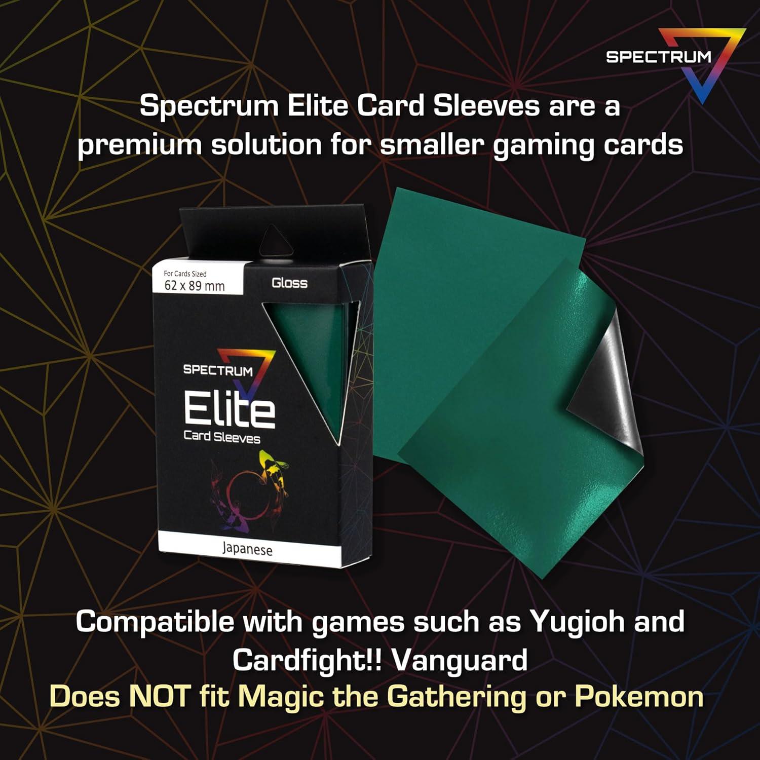 image:imageBCW Spectrum Elite Yugioh Sleeves 60 Pack Red Yugioh Card Sleeve Not for MTG or Pokemon Small Trading Card Sleeves Card Protector SleevesGreen