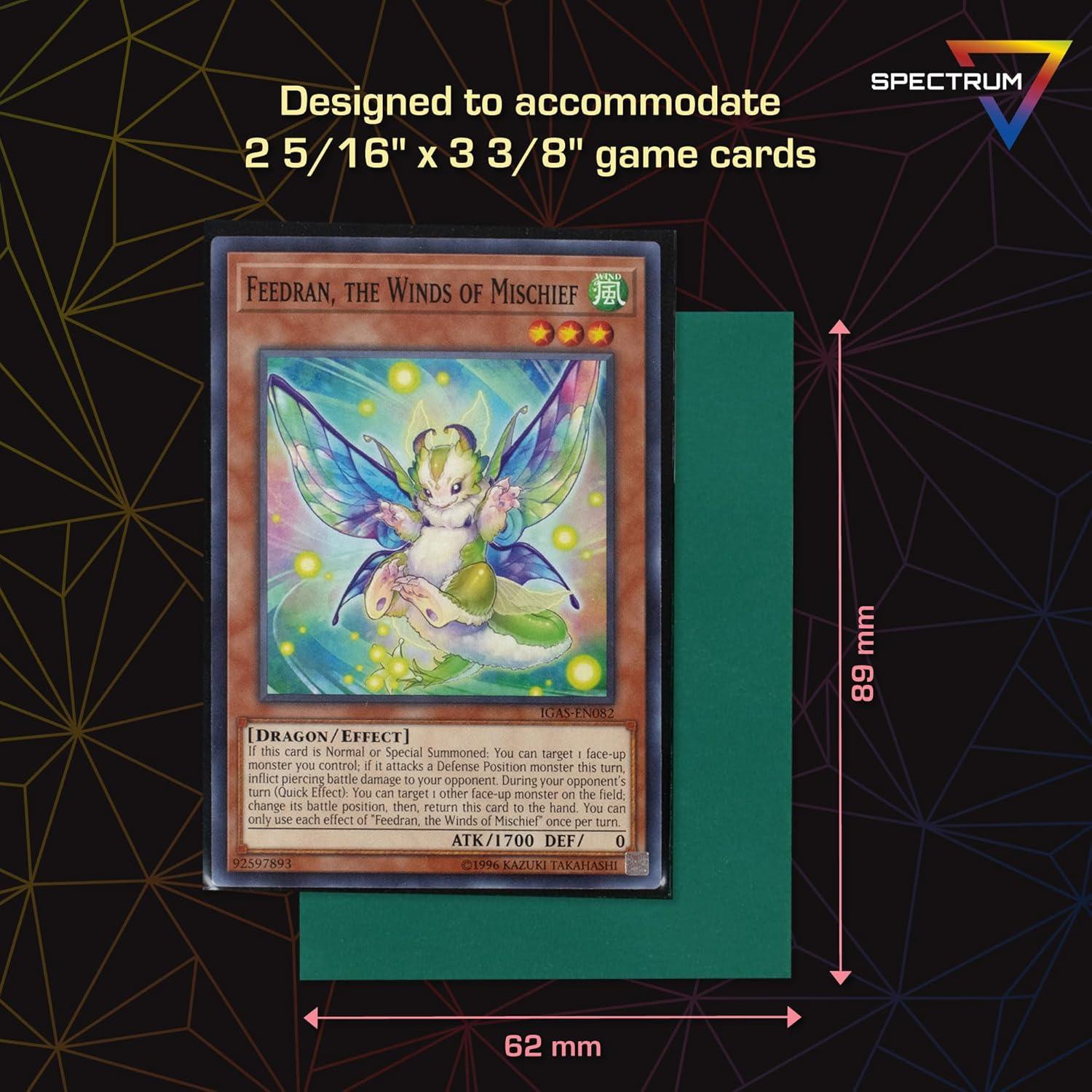 image:imageBCW Spectrum Elite Yugioh Sleeves 60 Pack Red Yugioh Card Sleeve Not for MTG or Pokemon Small Trading Card Sleeves Card Protector SleevesGreen