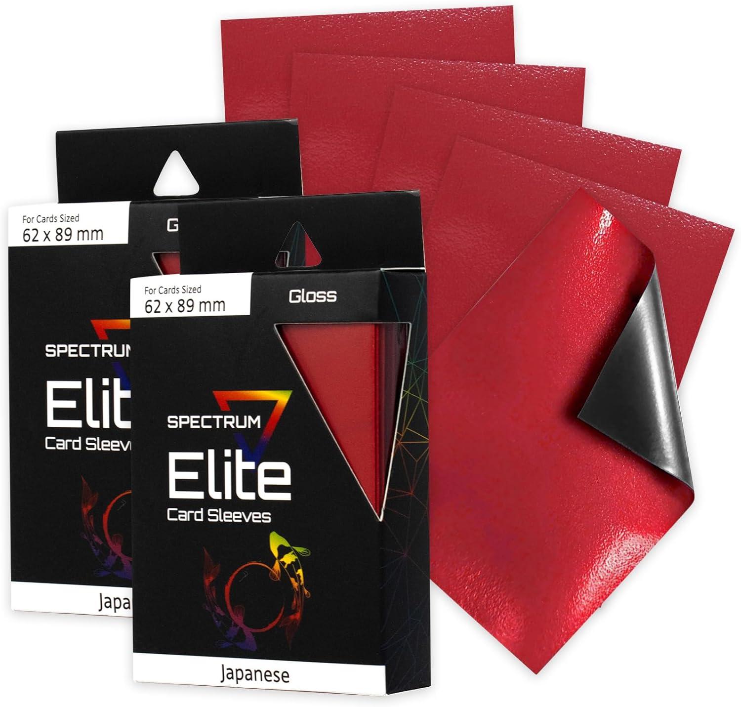 image:imageBCW Spectrum Elite Yugioh Sleeves 60 Pack Red Yugioh Card Sleeve Not for MTG or Pokemon Small Trading Card Sleeves Card Protector SleevesRed
