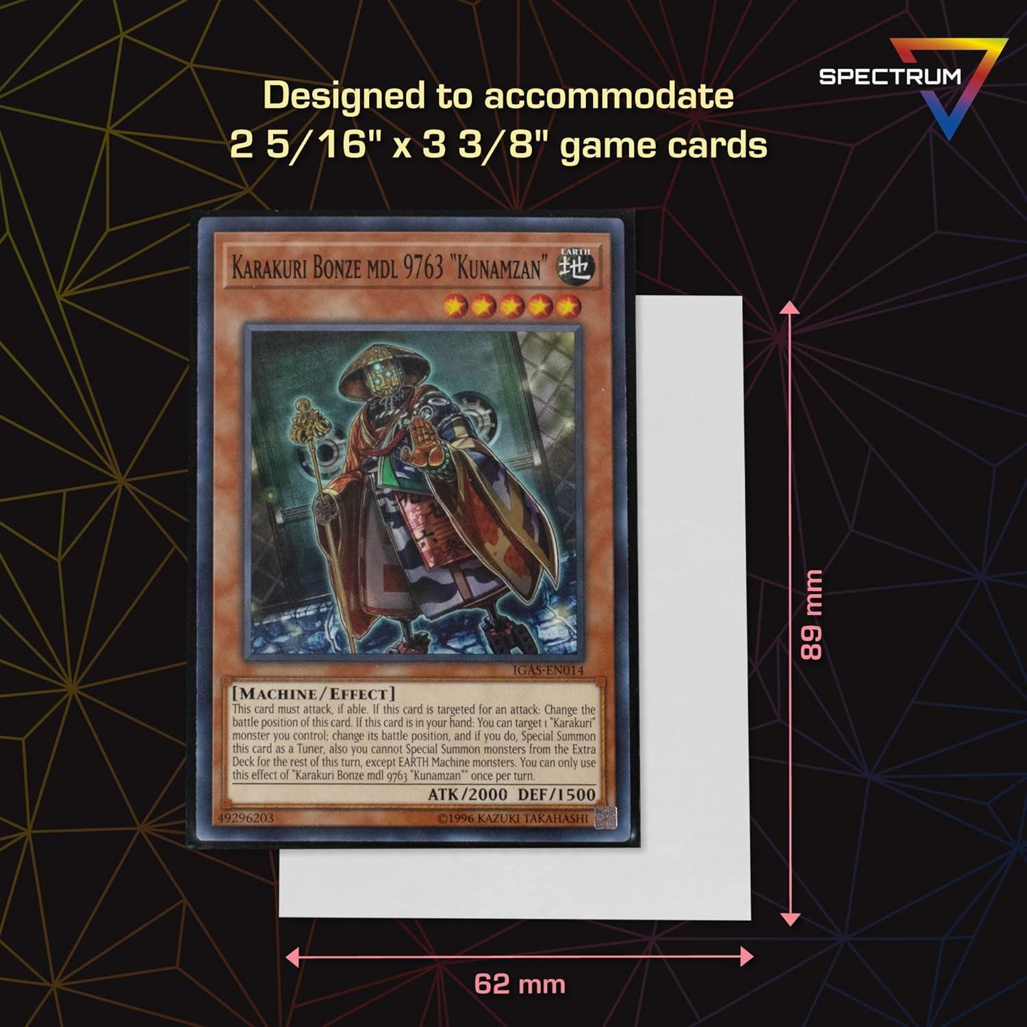 image:imageBCW Spectrum Elite Yugioh Sleeves 60 Pack Red Yugioh Card Sleeve Not for MTG or Pokemon Small Trading Card Sleeves Card Protector SleevesWhite