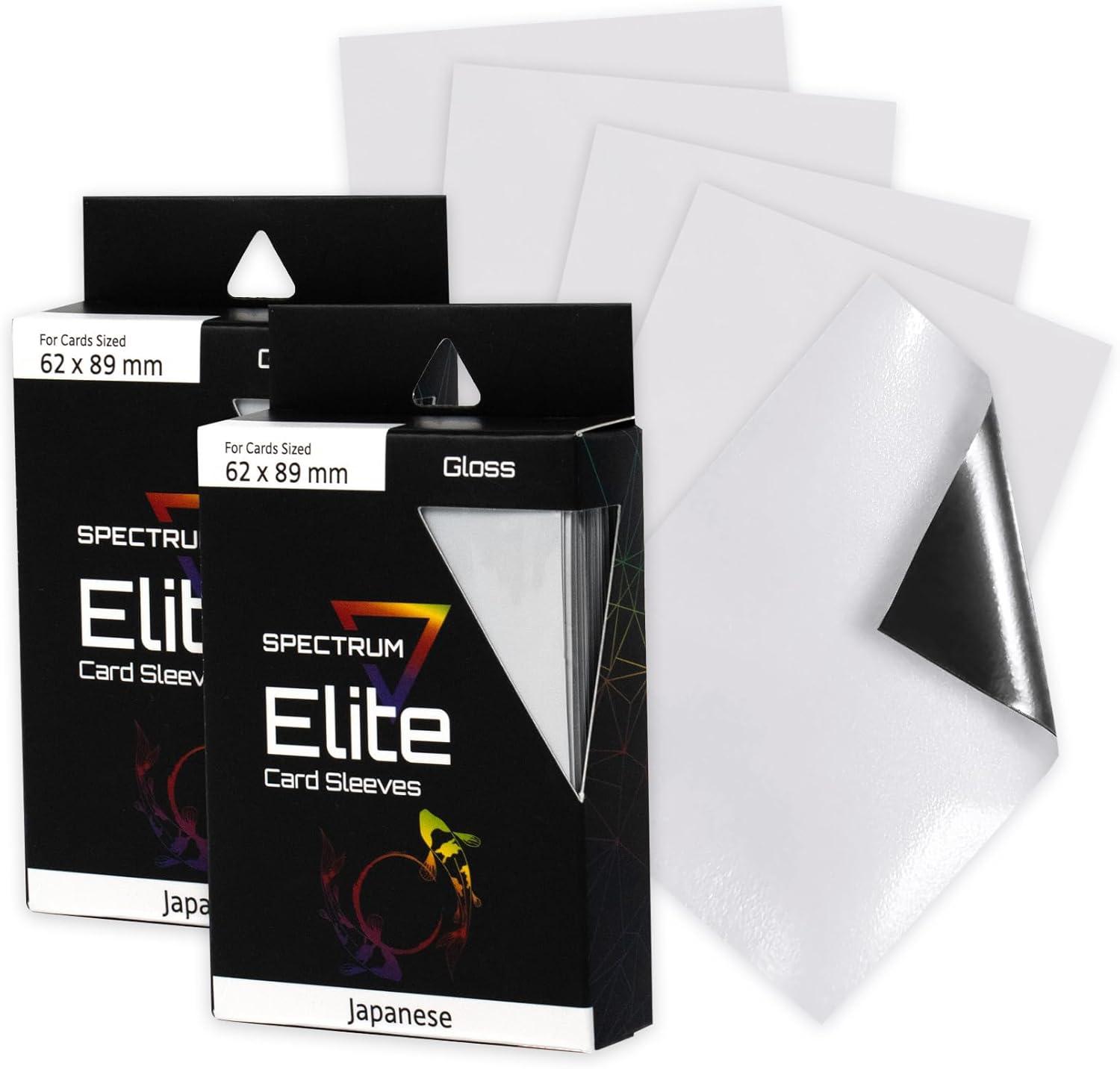 image:imageBCW Spectrum Elite Yugioh Sleeves 60 Pack Red Yugioh Card Sleeve Not for MTG or Pokemon Small Trading Card Sleeves Card Protector SleevesWhite