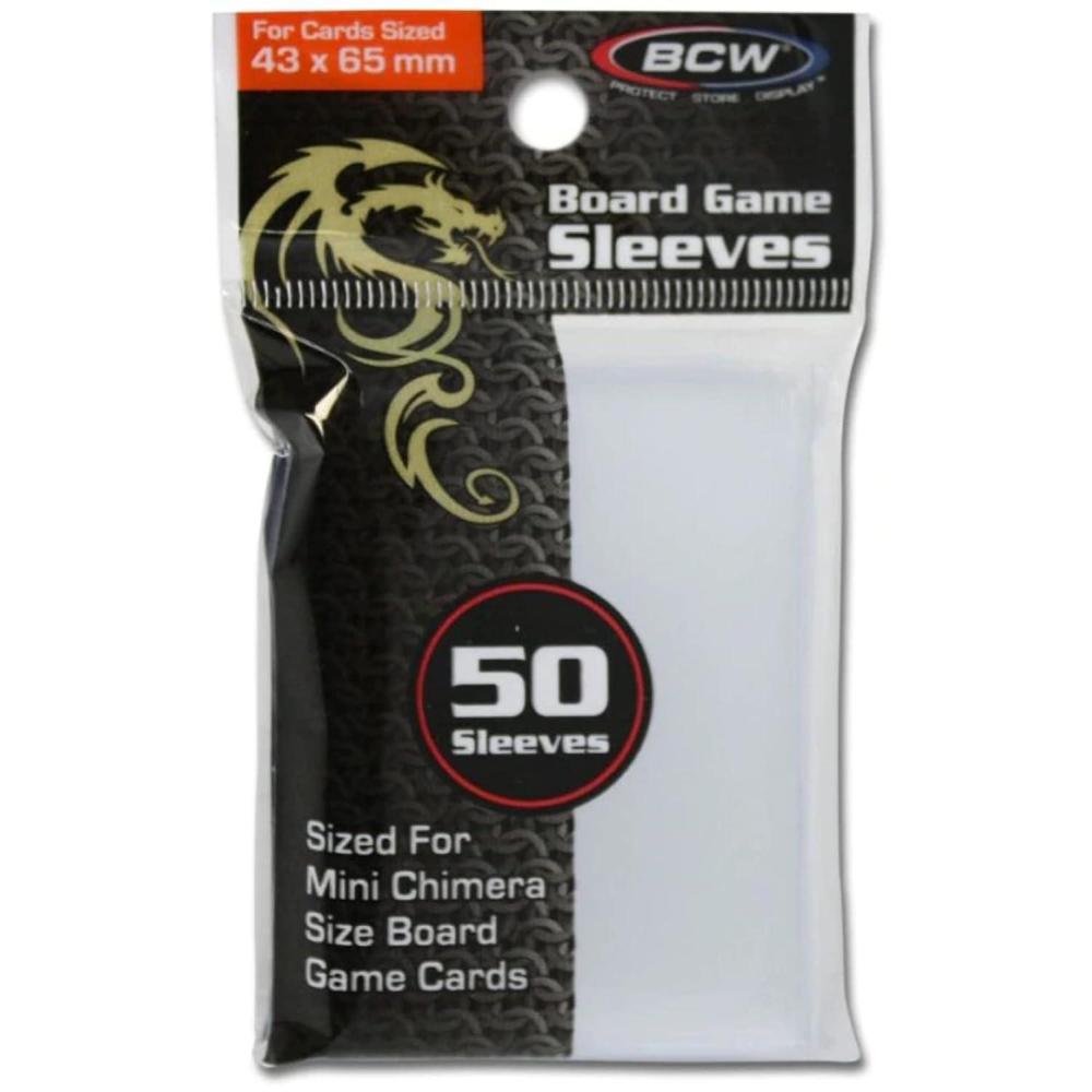 image:imageBCW Board Game Sleeves 43mm x 65mm Durable 4 Mil Polypropylene for Card Protection Archival Quality AcidFree Strong Welds amp Perfect Fit for Collectible Board Game Cards