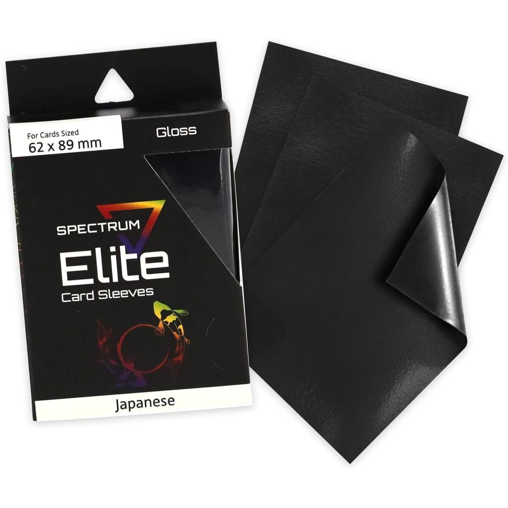 image:imageBCW Spectrum Elite Yugioh Sleeves 60 Pack Red Yugioh Card Sleeve Not for MTG or Pokemon Small Trading Card Sleeves Card Protector SleevesBlack