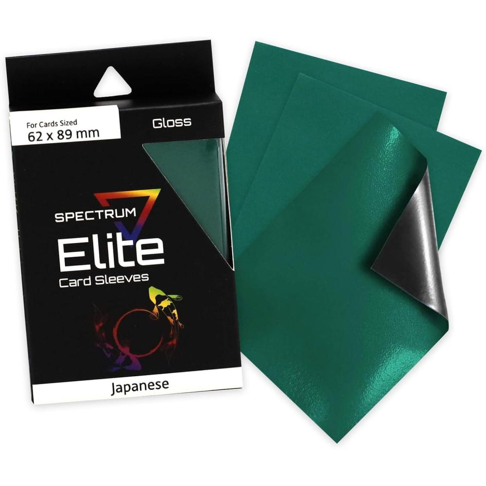 image:imageBCW Spectrum Elite Yugioh Sleeves 60 Pack Red Yugioh Card Sleeve Not for MTG or Pokemon Small Trading Card Sleeves Card Protector SleevesGreen