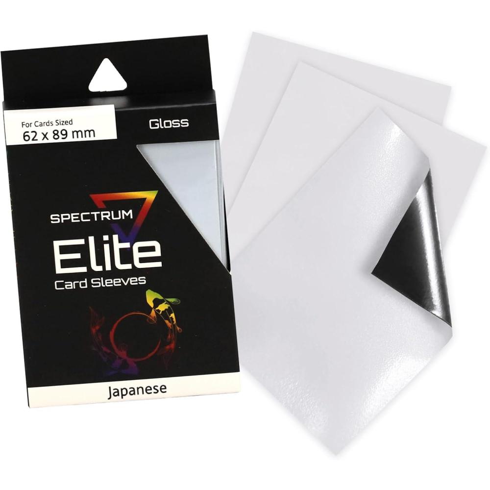 image:imageBCW Spectrum Elite Yugioh Sleeves 60 Pack Red Yugioh Card Sleeve Not for MTG or Pokemon Small Trading Card Sleeves Card Protector SleevesWhite