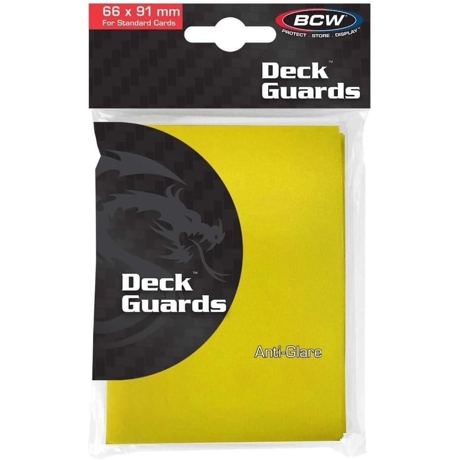 image:imageBCW Yellow Double Matte Deck Guards Holder with 50 Sleeves
