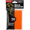 50 Premium Orange Double Matte Deck Guard Sleeve Protectors for Gaming Cards like Magic The Gathering MTG, Pokemon, YU-GI-OH!, & More.