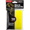 50 Premium Yellow Double Matte Deck Guard Sleeve Protectors for Gaming Cards like Magic The Gathering MTG, Pokemon, YU-GI-OH!, & More.