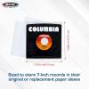 BCW 45 RPM Record Sleeves – 400 Count | Fits Standard 7 Inch Single 45s | Snug-Fit 2 Mil Polypropylene Outer Sleeves | Archival Plastic Covers for Vinyl Record Storage and Protection(400 Pack)