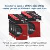 BCW Deck Guard – Double Matte Red Card Sleeves | Acid-Free, Archival-Safe, No PVC | Anti-Glare Matte Finish | Fits Standard 2½” x 3½” Game Cards | Durable Deck Protector Sleeves | 1 Box