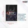 BCW Elite2 Glossy Card Sleeves – Gray |100ct | Crystal-Clear Front | Textured Back | Fits 2.5″ x 3.5″ Cards(White)